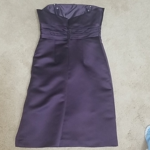 Priscilla of Boston Strapless Short Gown in Purple - Picture 4 of 4